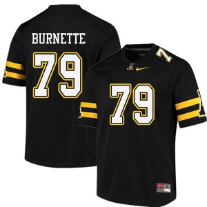 Men Luke Burnette Black Appalachian State #79 Jersey 690310-992