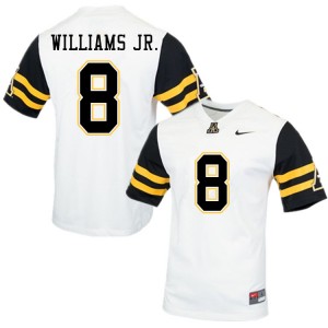 Men Marcus Williams Jr. White Mountaineers #8 Jersey 144848-454