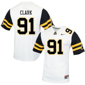 Men Markus Clark White Appalachian State University #91 Jersey 942809-142