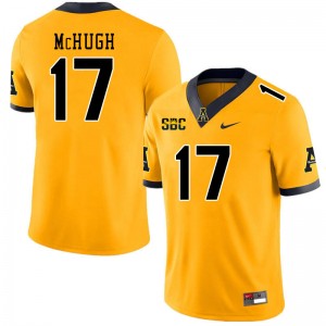 Men Mason McHugh Gold Appalachian State Mountaineers #17 Jersey 763303-271