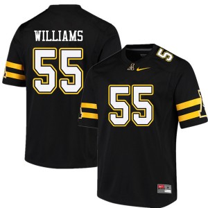Men Matt Williams Black Appalachian State #55 Jersey 408222-215