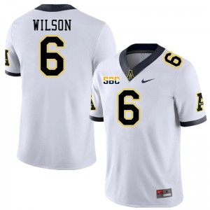 Men Matthew Wilson White Appalachian State University #6 Jersey 782396-287