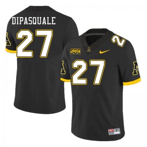 Men Michael Dipasquale Black Appalachian State Mountaineers #27 Jersey 396101-243