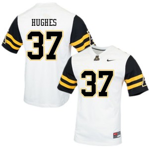 Men Michael Hughes White Appalachian State #37 Jersey 946612-356