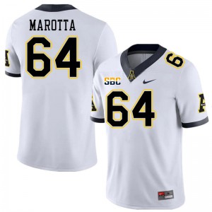 Men Michael Marotta White Appalachian State #64 Jersey 644438-500