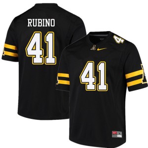 Men Micheal Rubino Black Appalachian State #41 Jersey 784567-876