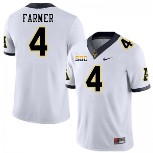 Men Myles Farmer White Appalachian State #4 Jersey 895143-958