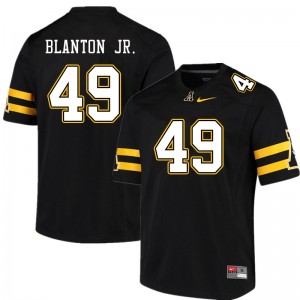 Men Nate Blanton Jr. Black Appalachian State Mountaineers #49 Jersey 997718-126