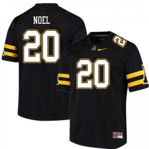 Men Nate Noel Black Appalachian State Mountaineers #20 Jersey 898731-686