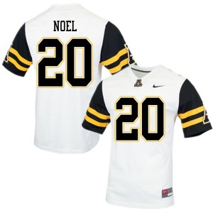 Men Nate Noel White Appalachian State University #20 Jersey 903265-712