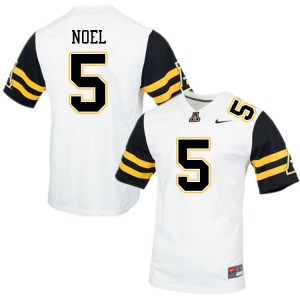 Men Nate Noel White Appalachian State University #5 Jersey 967005-694