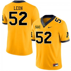 Men Orlando Leon Gold Appalachian State Mountaineers #52 Jersey 215874-843
