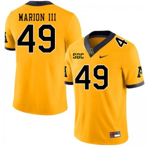 Men Randy Marion III Gold Mountaineers #49 Jersey 268520-601