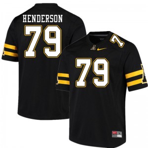 Men Sammy Henderson Black Mountaineers #79 Jersey 119569-696