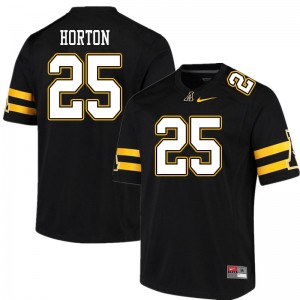 Men Sean Horton Black Appalachian State #25 Jersey 709337-216
