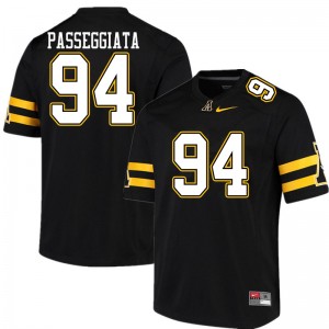 Men Stephen Passeggiata Black Appalachian State Mountaineers #94 Jersey 805239-325