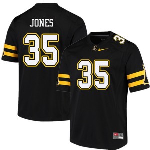 Men Steven Jones Black Appalachian State University #35 Jersey 513676-970