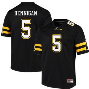 Men Thomas Hennigan Black Appalachian State University #5 Jersey 397646-610