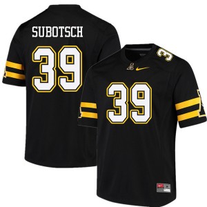 Men Xavier Subotsch Black Appalachian State University #39 Jersey 864449-263