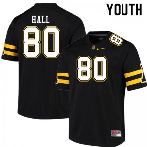 Youth AJ Hall Black Appalachian State #80 Jersey 864947-463