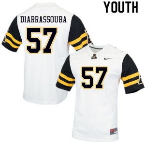 Youth Elijah Diarrassouba White Appalachian State #57 Jersey 774802-374