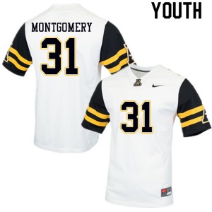 Youth Gabe Montgomery White Appalachian State #31 Jersey 730572-362