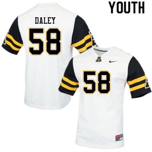 Youth Grant Daley White Appalachian State Mountaineers #58 Jersey 457279-668