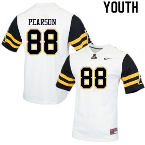 Youth Henry Pearson White Appalachian State #88 Jersey 406615-358