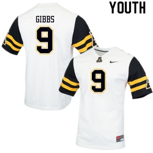 Youth Jackson Gibbs White Mountaineers #9 Jersey 103527-707