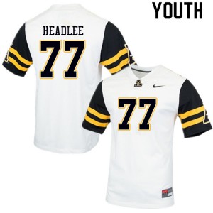 Youth Josh Headlee White Appalachian State University #77 Jersey 603747-210