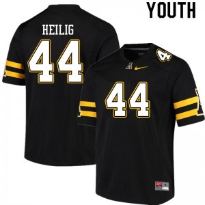 Youth Jourdan Heilig Black Appalachian State University #44 Jersey 102102-935