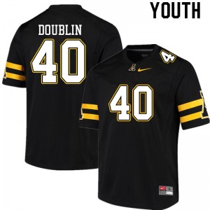 Youth Logan Doublin Black Mountaineers #40 Jersey 946699-994