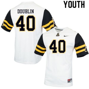 Youth Logan Doublin White Appalachian State #40 Jersey 506901-960