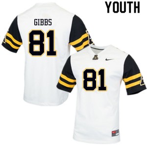 Youth Miller Gibbs White Appalachian State University #81 Jersey 977488-712