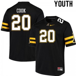Youth Noel Cook Black Appalachian State #20 Jersey 495419-731