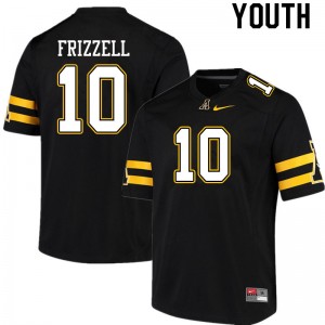 Youth Tim Frizzell Black Appalachian State #10 Jersey 990923-624