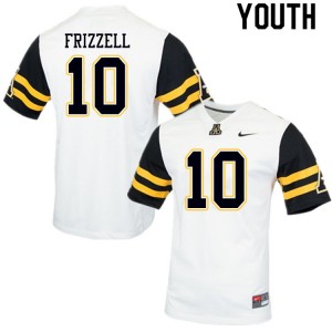 Youth Tim Frizzell White Appalachian State #10 Jersey 613112-107