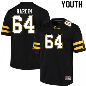 Youth Will Hardin Black Appalachian State University #64 Jersey 187423-930