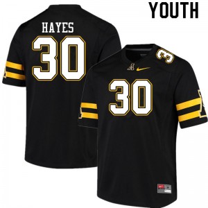 Youth Zareon Hayes Black Mountaineers #30 Jersey 350317-315