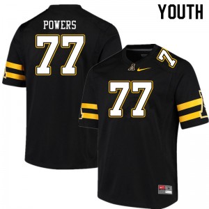 Youth Colston Powers Black Mountaineers #77 Jersey 107278-489
