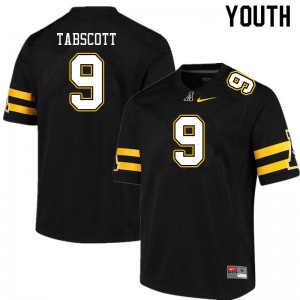 Youth DC Tabscott Black Appalachian State Mountaineers #9 Jersey 356136-425