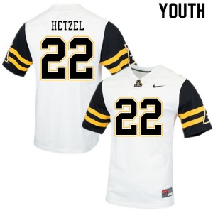 Youth Michael Hetzel White Appalachian State University #22 Jersey 458558-308