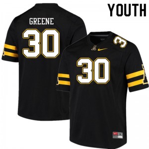 Youth Carter Greene Black Mountaineers #30 Jersey 844834-474
