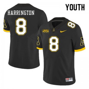 Youth Brendan Harrington Black Mountaineers #8 Jersey 702521-782