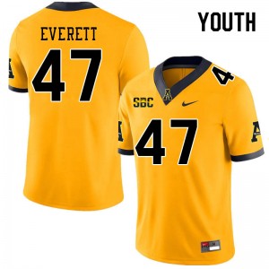 Youth Carter Everett Gold Appalachian State #47 Jersey 641754-527