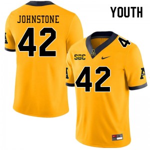 Youth Christian Johnstone Gold Appalachian State Mountaineers #42 Jersey 181959-579