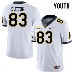 Youth Coen Sutton White Appalachian State University #83 Jersey 203488-643