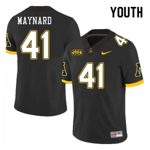 Youth Conner Maynard Black Appalachian State #41 Jersey 215685-257