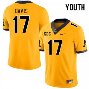 Youth Dashaun Davis Gold Mountaineers #17 Jersey 770812-436