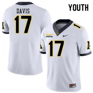 Youth Dashaun Davis White Mountaineers #17 Jersey 842084-444